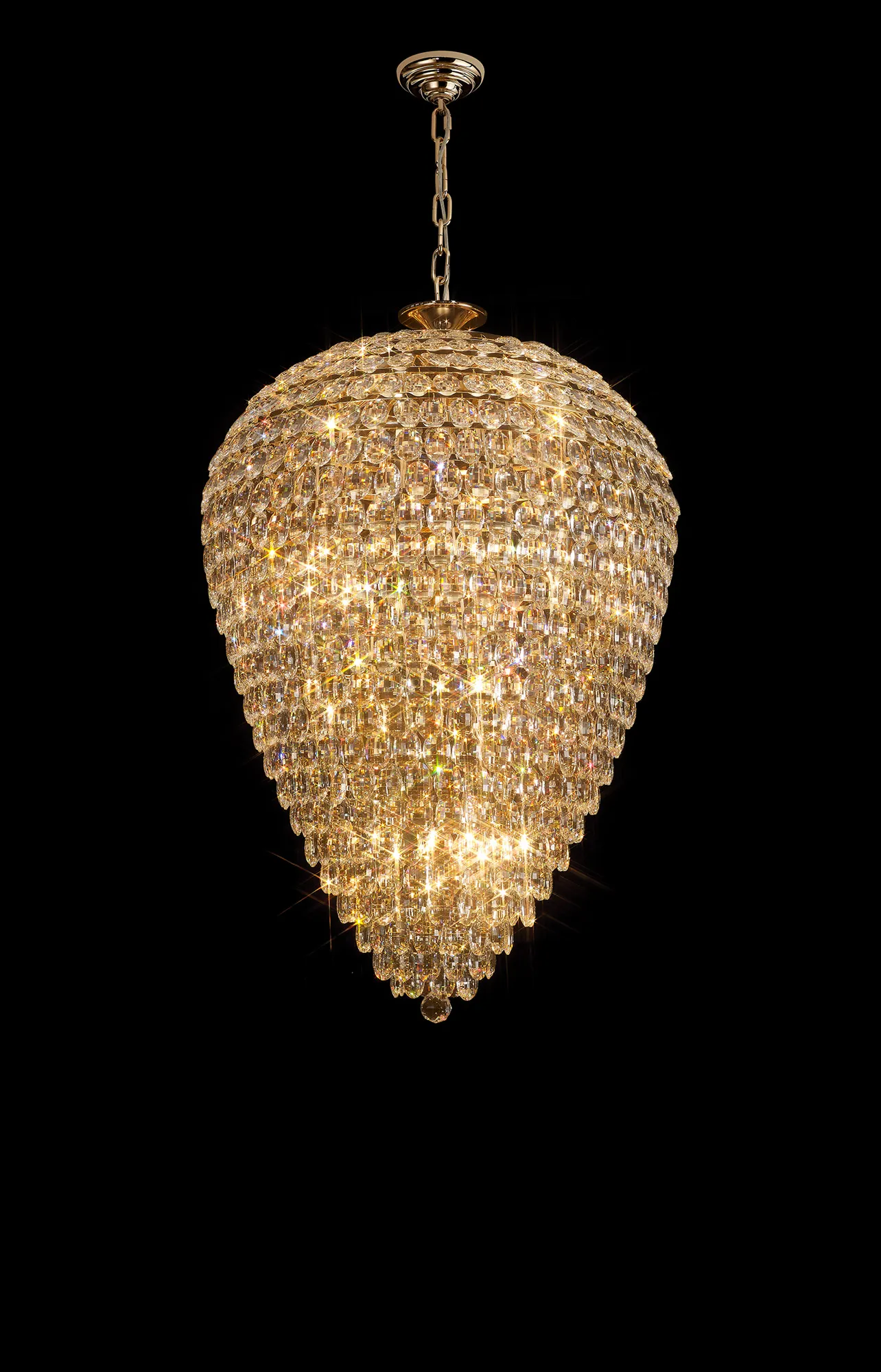 IL32888  Coniston Acorn Pendant 25 Light French Gold